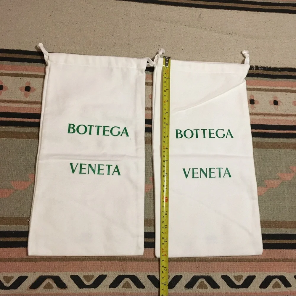 TWO (2) Bottega Veneta Dustbag small approx 16” x 8” travel shoes organize store
